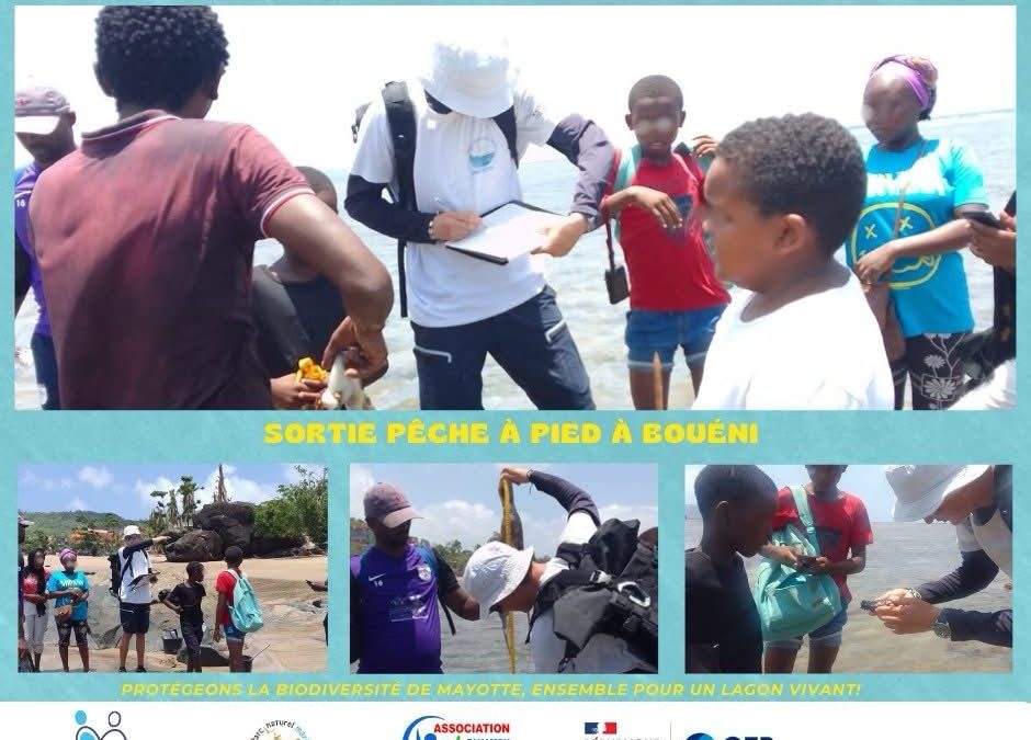 Sortie pêche à pied à Bouéni : les jeunes ambassadeurs du lagon à la découverte du milieu marin